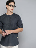 Dennison Men Linen Kurta Pepejal