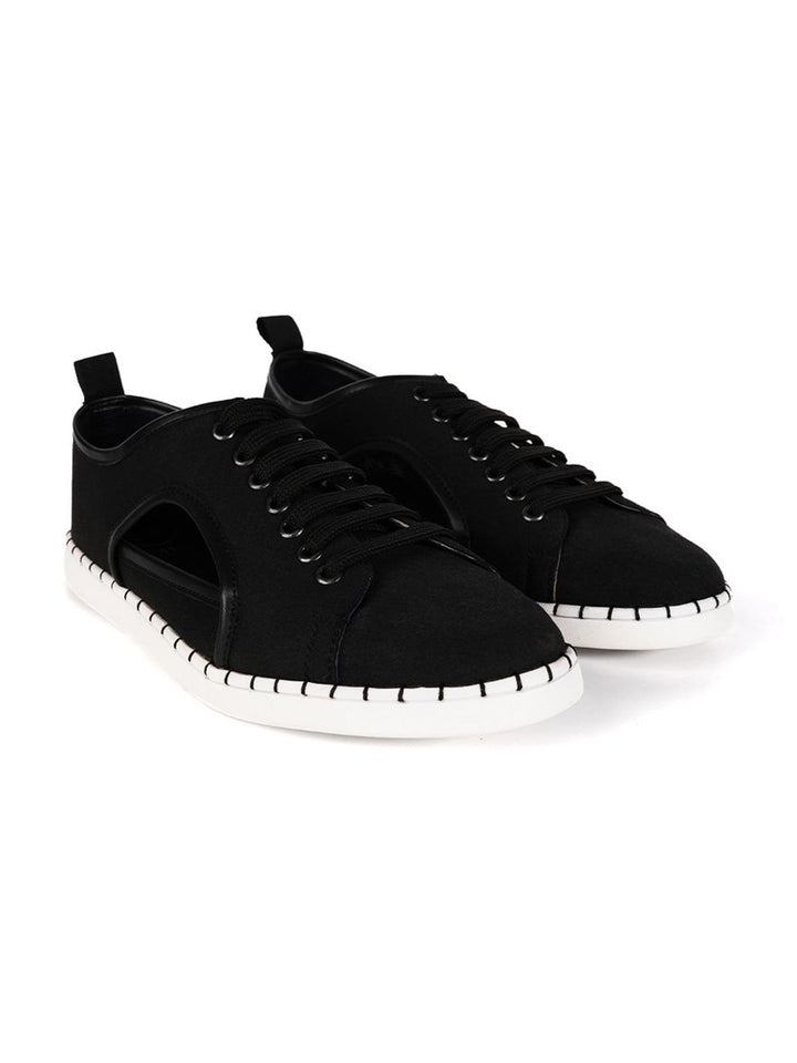MONKSTORY Lelaki Bertali Sneakers PU Potongan