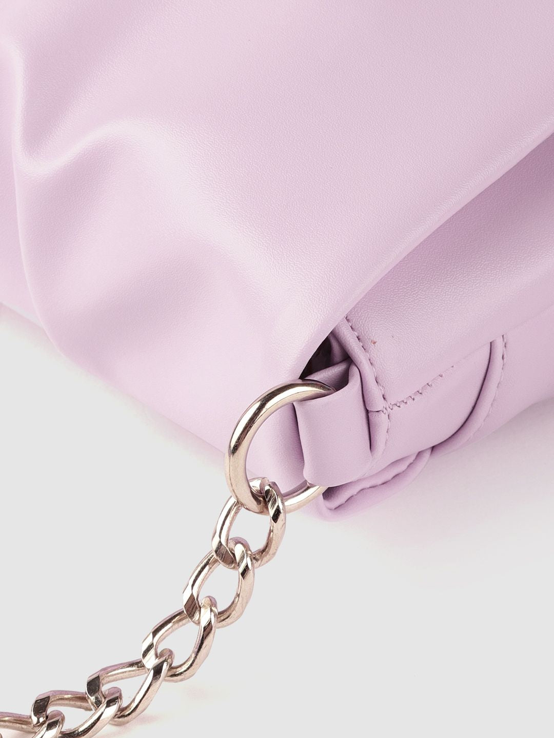 Lino Perros Women Lavender Solid Structured Sling Bag