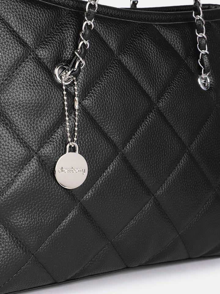 DressBerry Quilted Structured Shoulder Bag