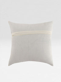 STITCHNEST White & Yellow Set of 5 Floral Square Cushion Covers