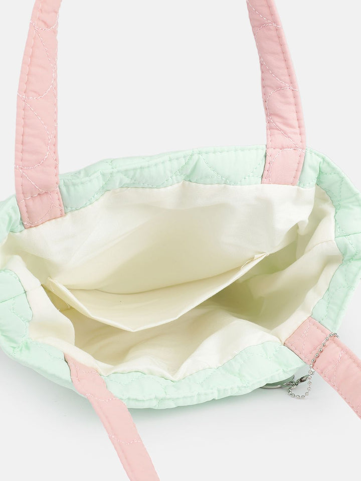 DressBerry Quilted Structured Shoulder Bag