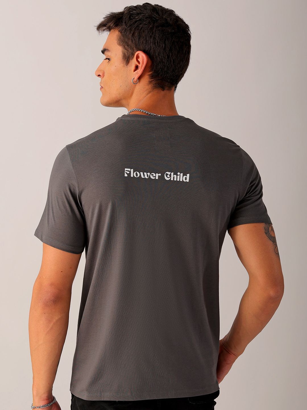 The Indian Garage Co Men Typography Printed Slim Fit T-shirt