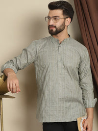 Anouk Woven Design Thread Work Cotton Kurta