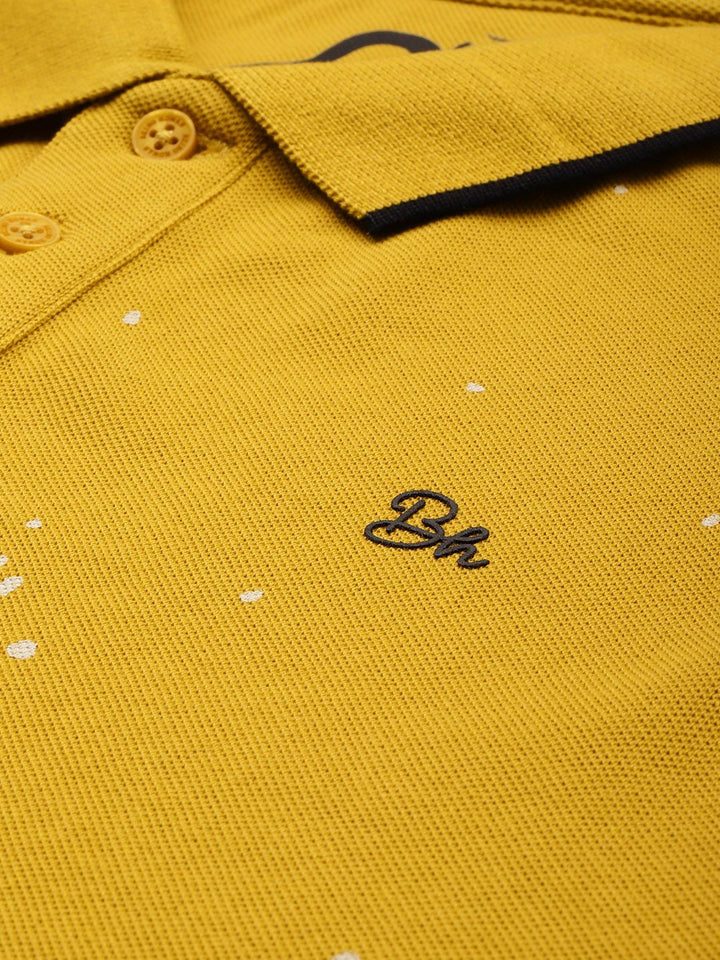Being Human Printed Polo Collar Pure Cotton T-shirt
