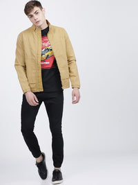 HIGHLANDER Men Khaki Padded Jacket
