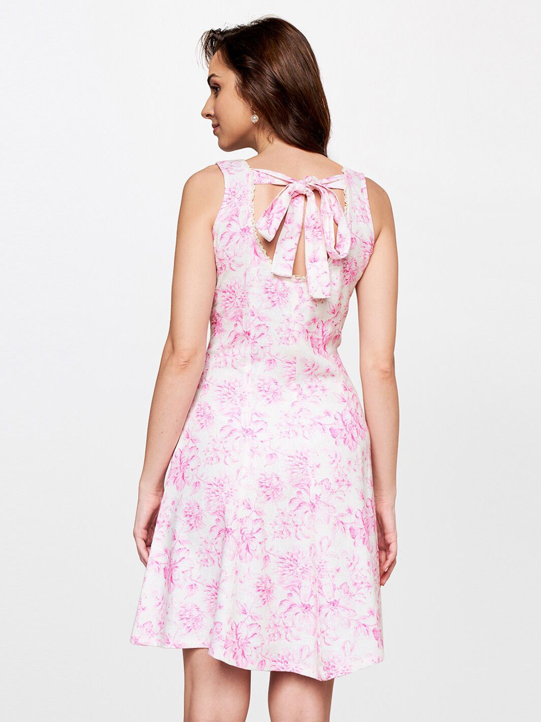 AND Floral Printed Linen Dress