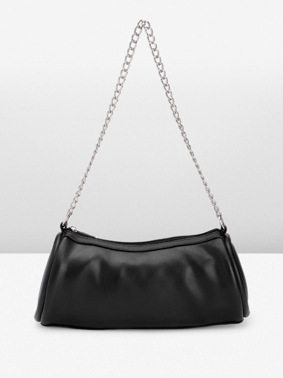 DressBerry Baguette Shoulder Bag with Chain Strap