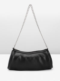 DressBerry Baguette Shoulder Bag with Chain Strap