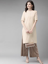 W Women Solid Straight Kurta
