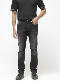 RARE RABBIT Men Hawkins Mid-Rise Slim Fit Stretchable Cotton Jeans