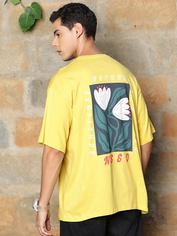 Thomas Scott Graphic Printed Drop-Shoulder Sleeves Oversized Pure Cotton T-shirt