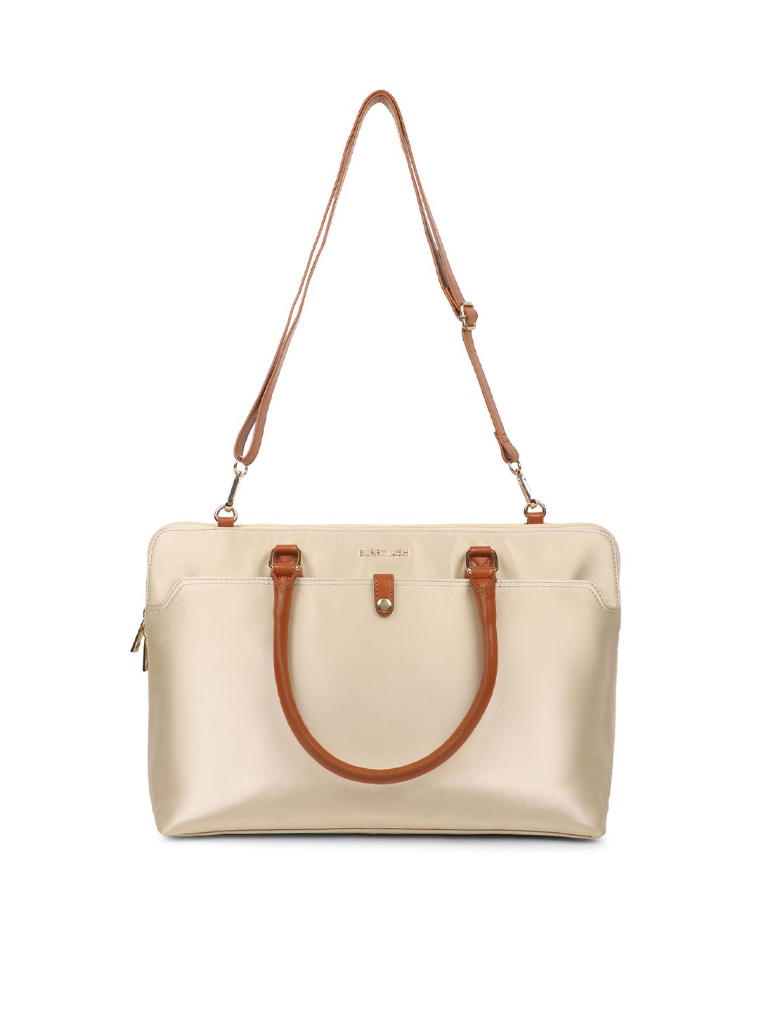 Berrylush Women Padded Upto 16 Inch PU Laptop Bag