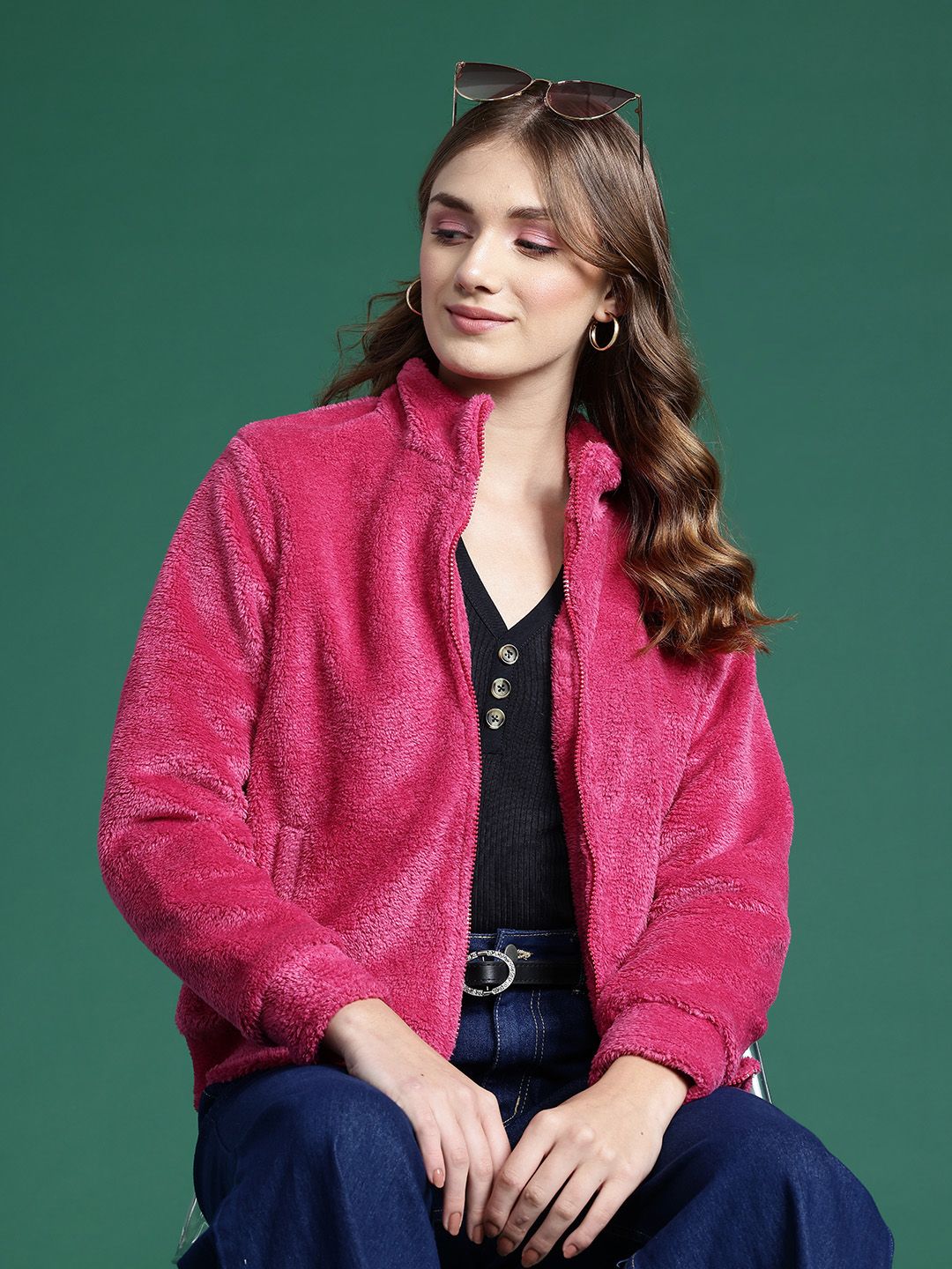 DressBerry Women Faux Fur Tailored Jacket