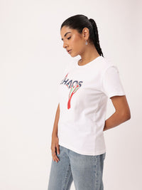 DressBerry Printed Relaxed Fit T-shirt
