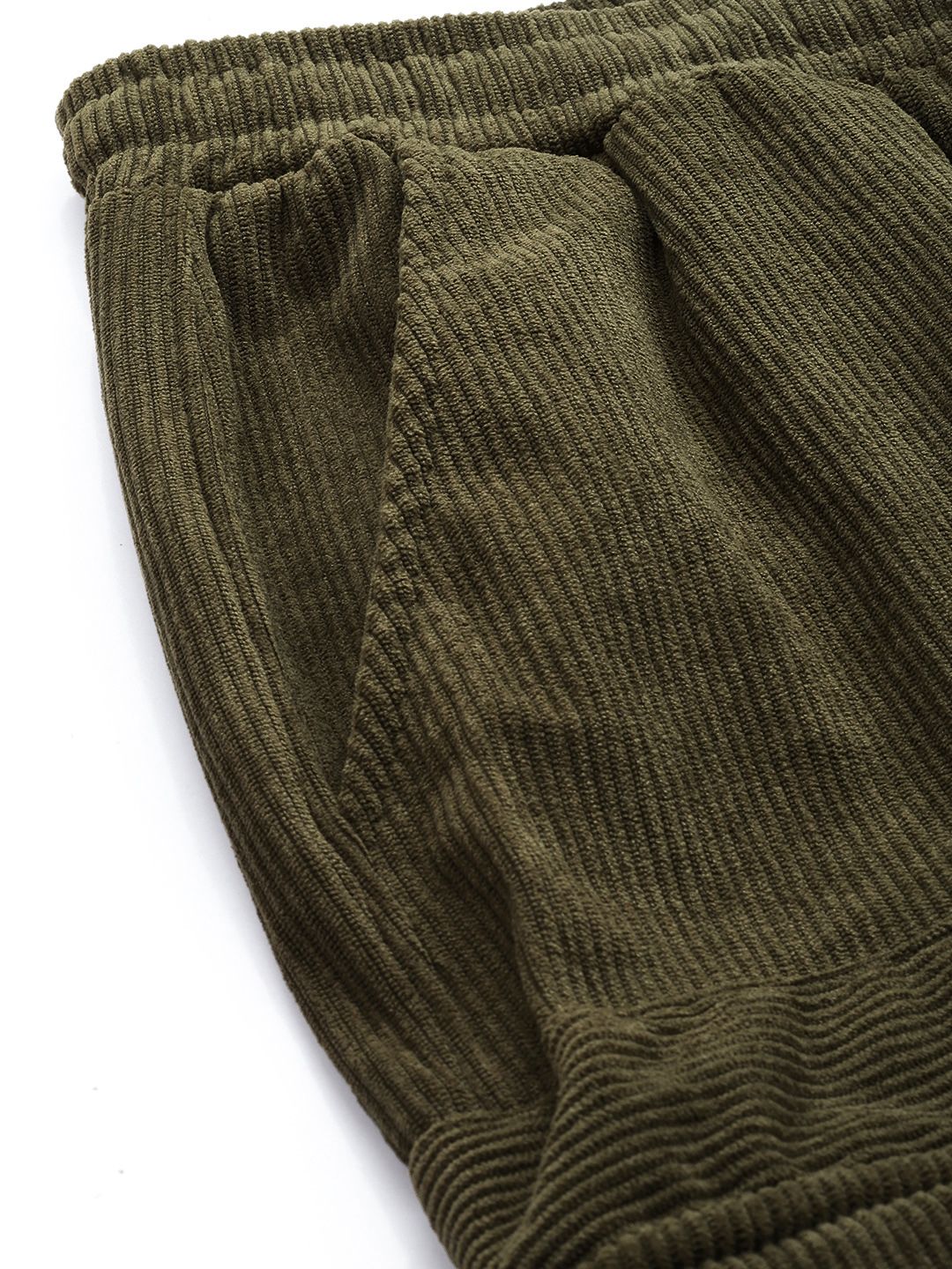 The Indian Garage Co. Men Drop Crotch Loose Fit Corduroy Joggers