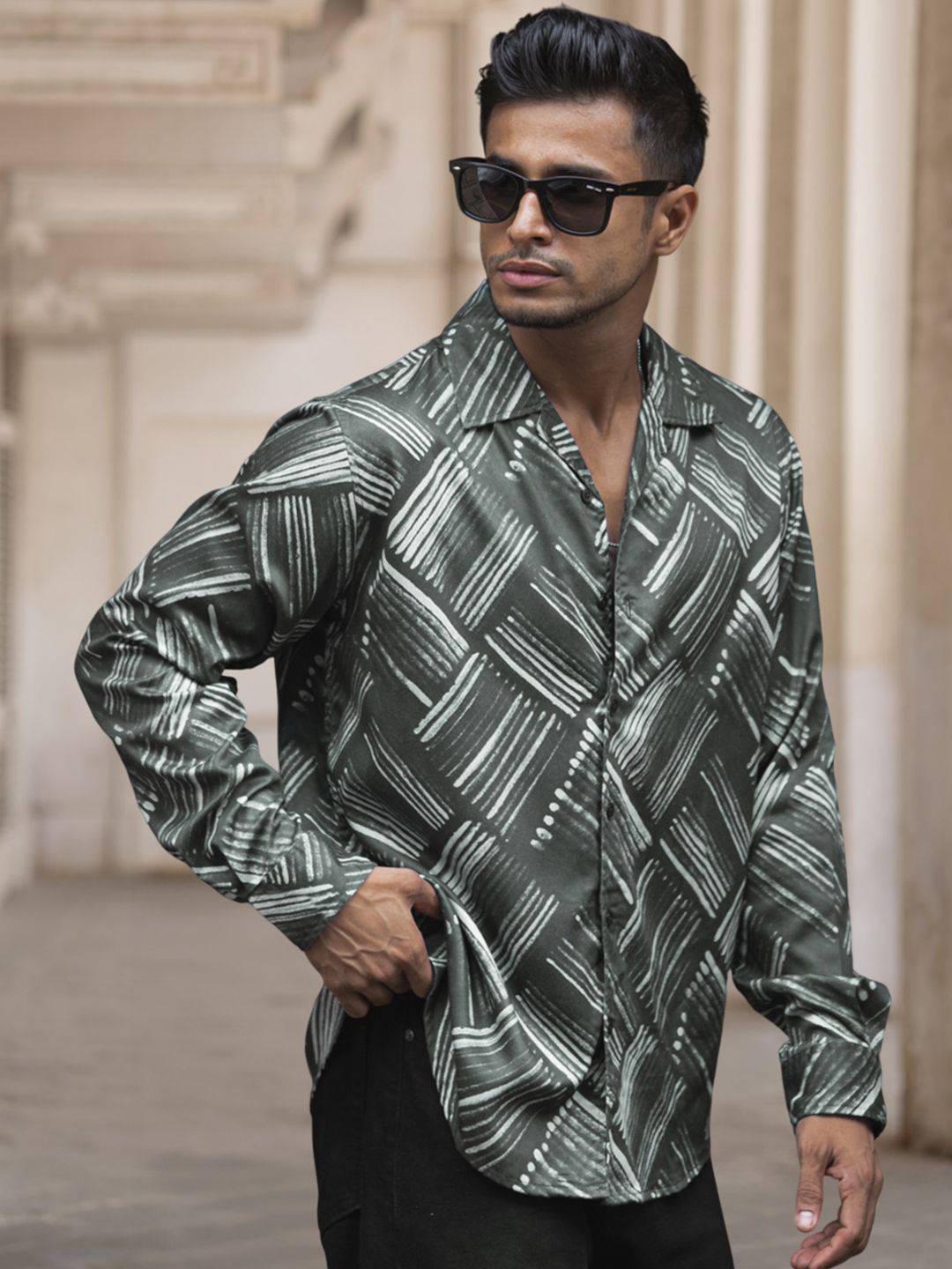 Powerlook Men Opaque Printed Casual Shirt