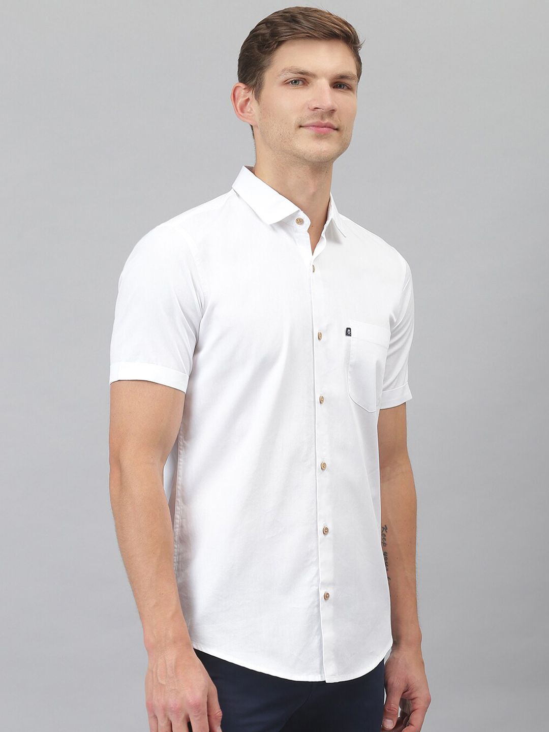 Thomas Scott Spread Collar Slim Fit Pure Cotton Shirt