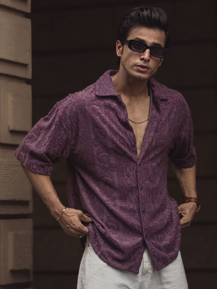 Powerlook India Slim Spread Collar Checked Oversized Casual Shirt