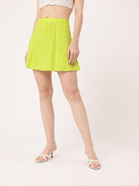 DressBerry Preppy Punk Gingham Skater Skirt