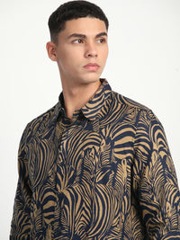 THE BEAR HOUSE Men Slim Fit Floral Opaque Printed Casual Shirt