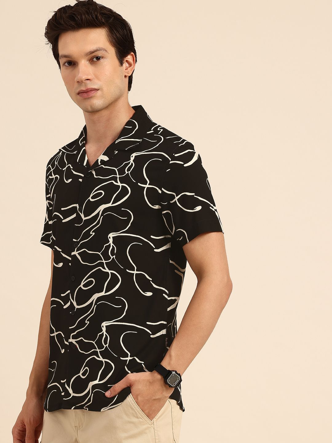 Being Human Abstract Printed Casual Shirt