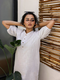 Sanskrutihomes kapas midi nightdress