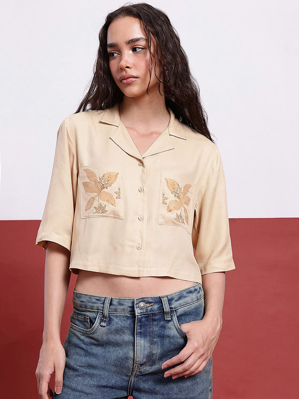 DressBerry Floral Printed Pocket Shirt