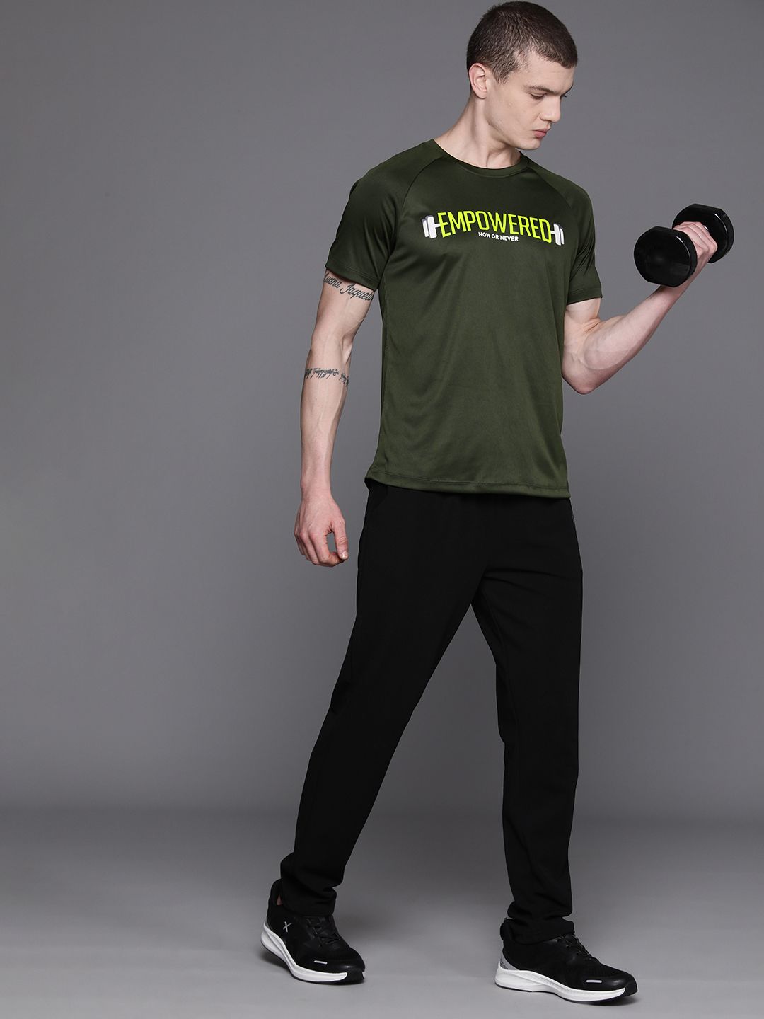 HRX by Hrithik Roshan Printed Rapid-Dry Training T-shirt