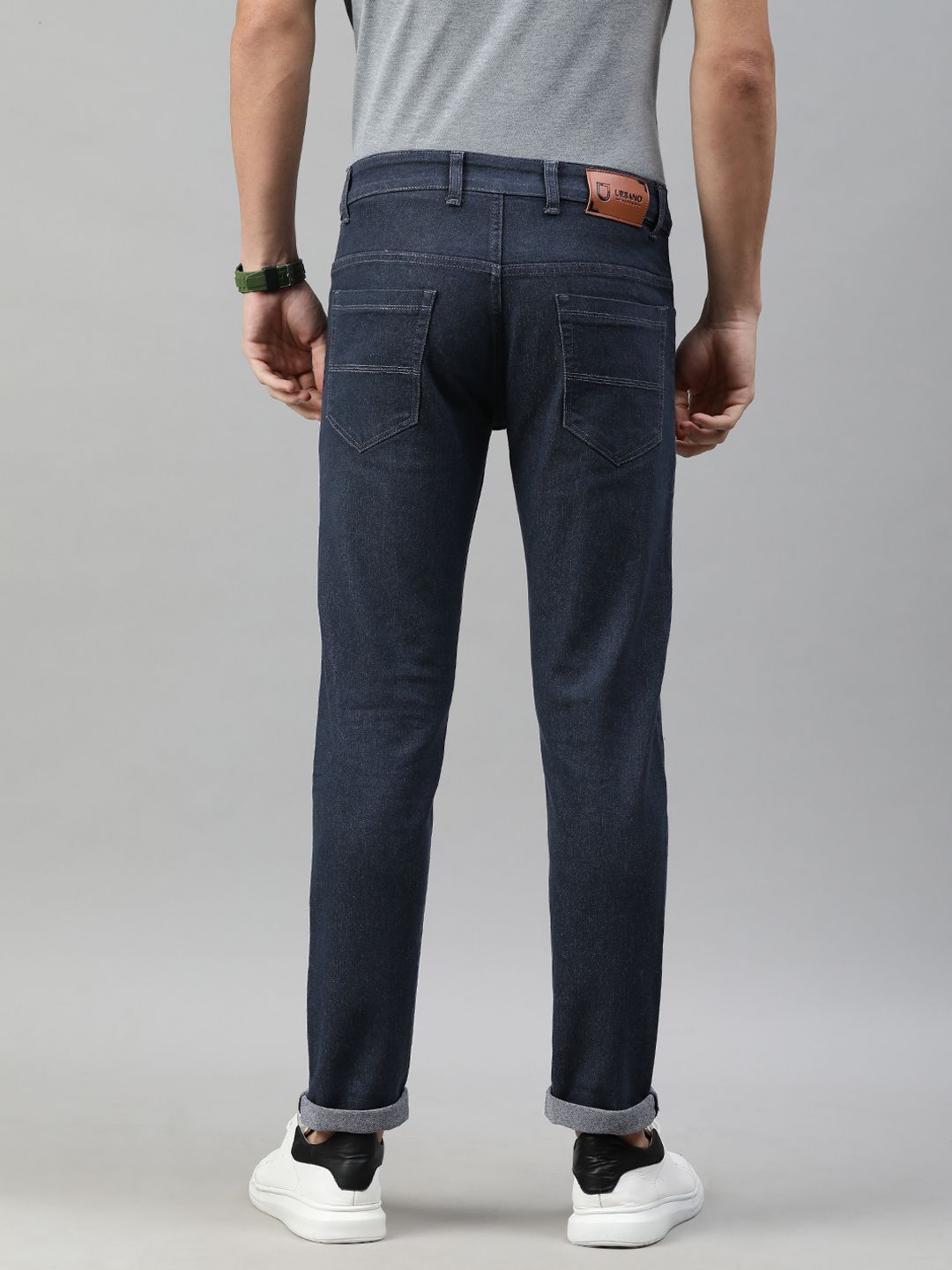 Urbano Fashion Men Grey Slim Fit Stretchable Jeans