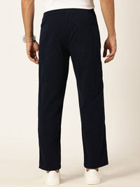 Thomas Scott Men Relaxed Loose Fit Mid-Rise Pure Cotton Easy Wash Trousers