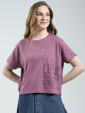 Monte Carlo Typography Printed Drop-Shoulder Sleeves Relaxed Fit T-shirt