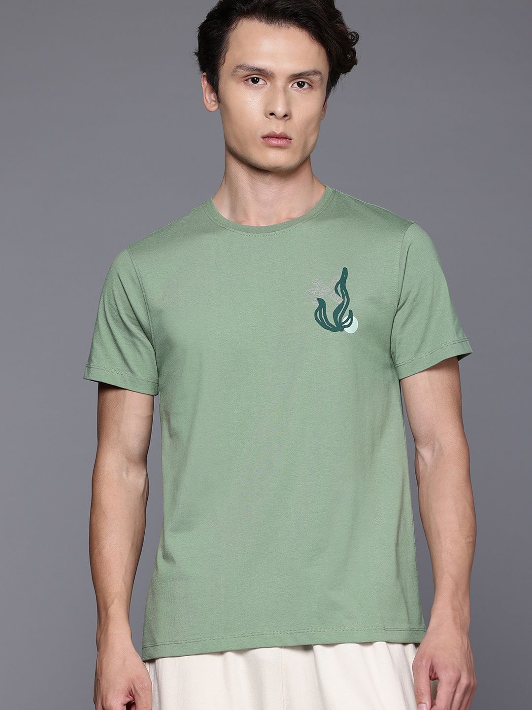 HRX by Hrithik Roshan Print Detail Yoga Tshirt