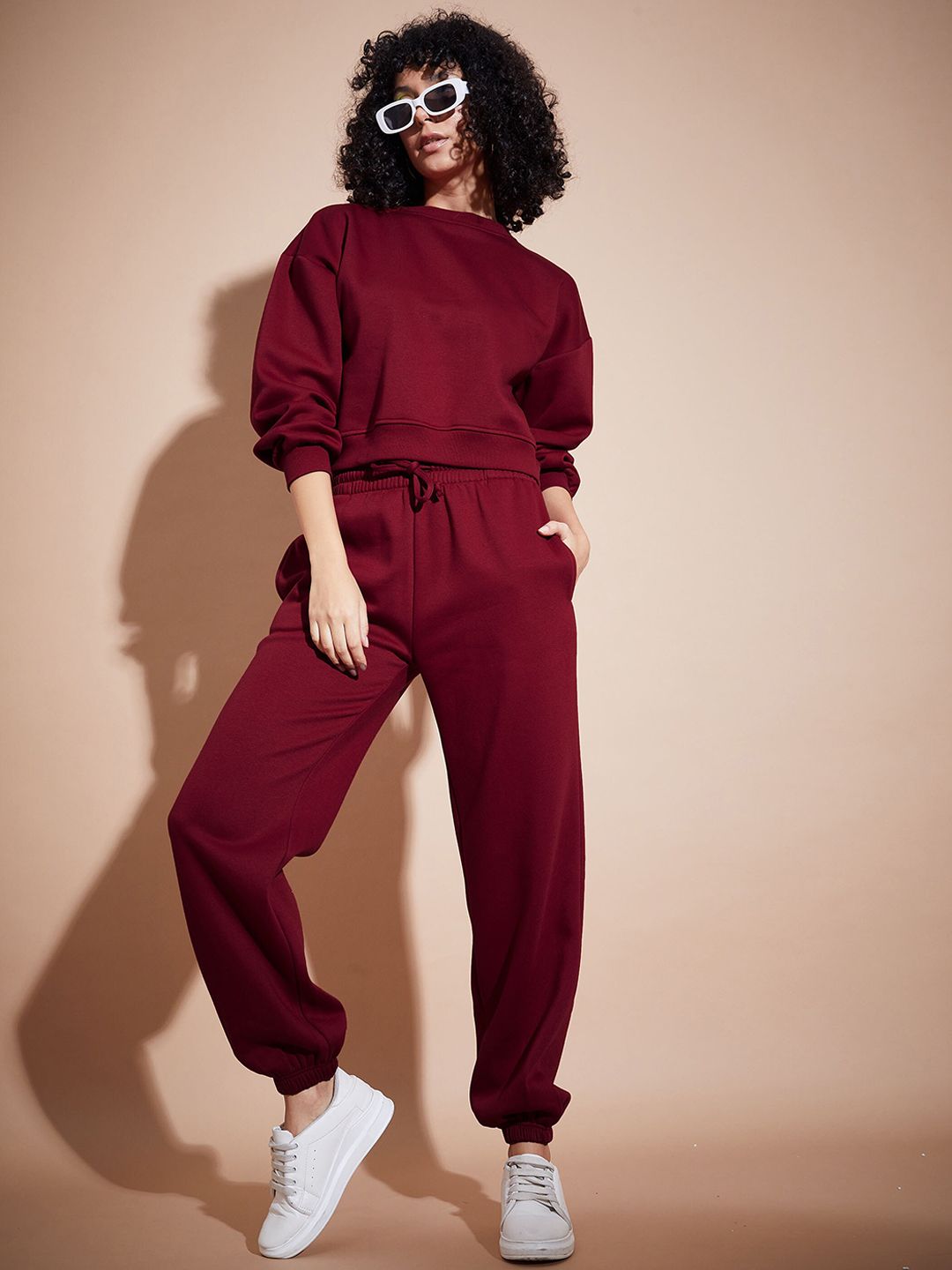 SASSAFRAS BASICS Fleece Oversized Sweatshirt With Joggers