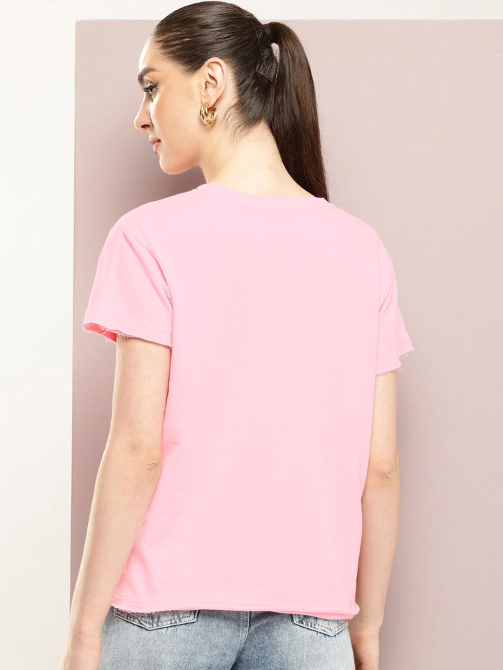 DILLINGER Women Ultra Soft Drapey Cotton Crew Neck Boxy T-Shirt