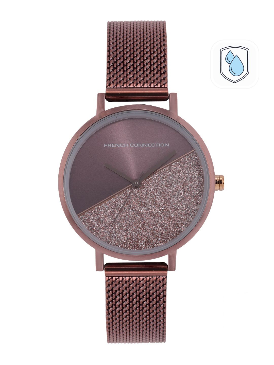 Sambungan Perancis Wanita Magenta & Pink Analogue Watch FCN0008O-R
