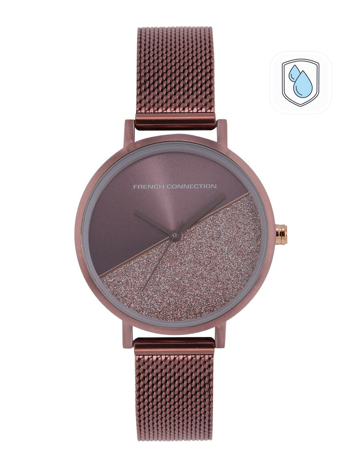 Sambungan Perancis Wanita Magenta & Pink Analogue Watch FCN0008O-R