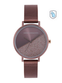 Sambungan Perancis Wanita Magenta & Pink Analogue Watch FCN0008O-R