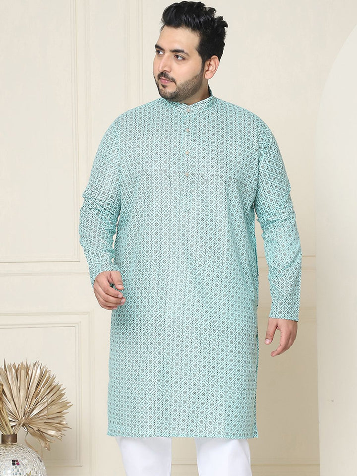 SOJANYA PLUS Motif Etnik Bercetak Kurta