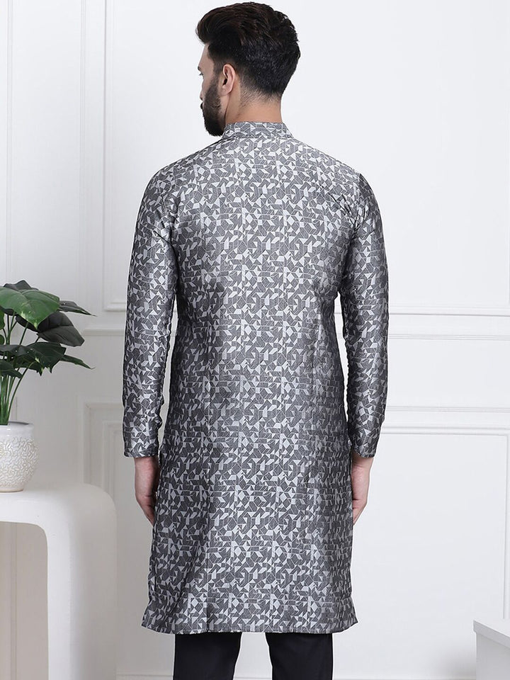 SOJANYA Ethnic Motifs Printed Mandarin Collar Straight Kurta