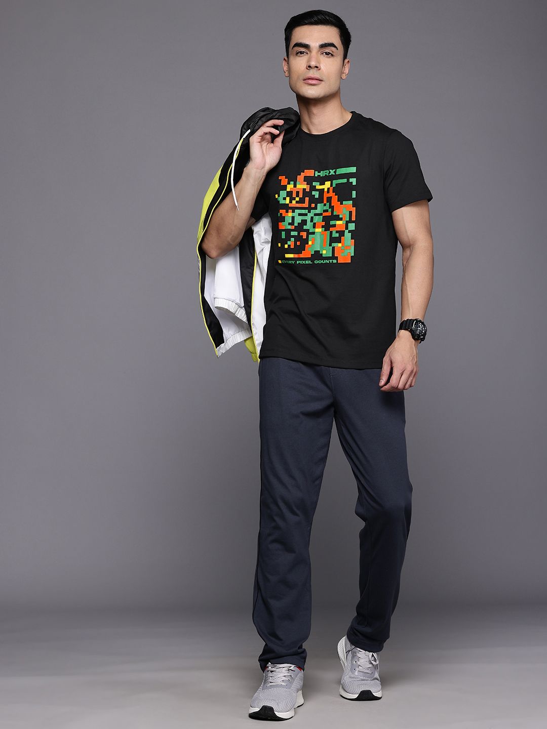 HRX by Hrithik Roshan Printed Casual T-shirt