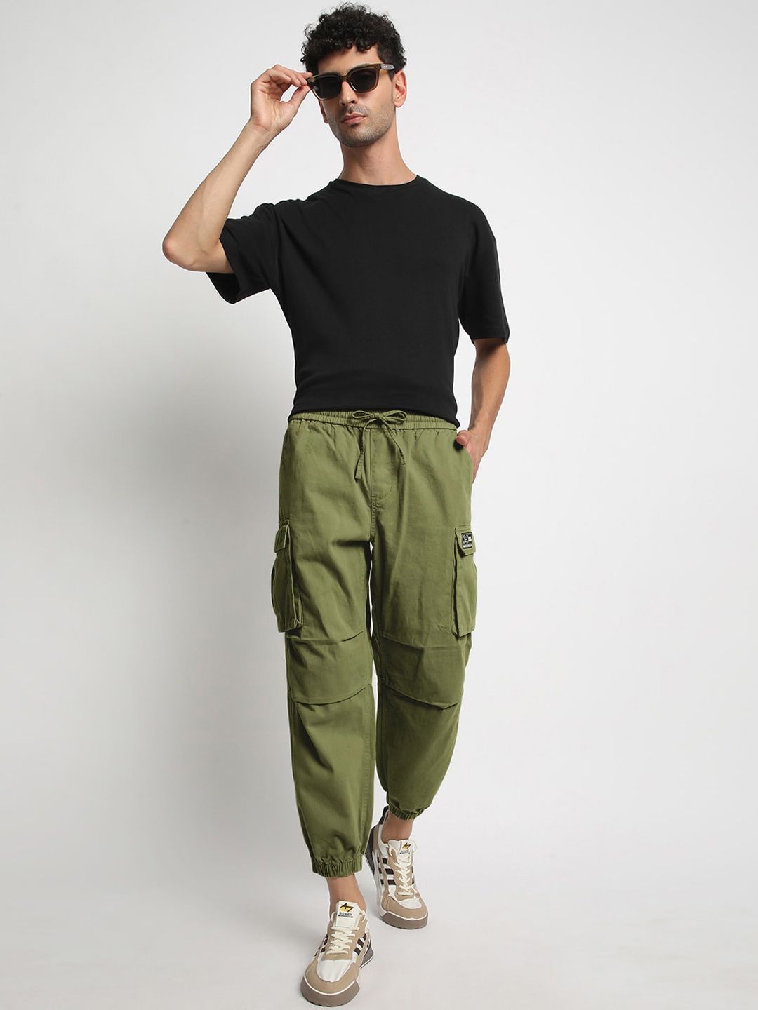 Bene Kleed Men Relaxed Pure Cotton Joggers Trousers
