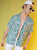 Campus Sutra Button-Down Collar Short Sleeves Floral Classic Printed Casual Shirt