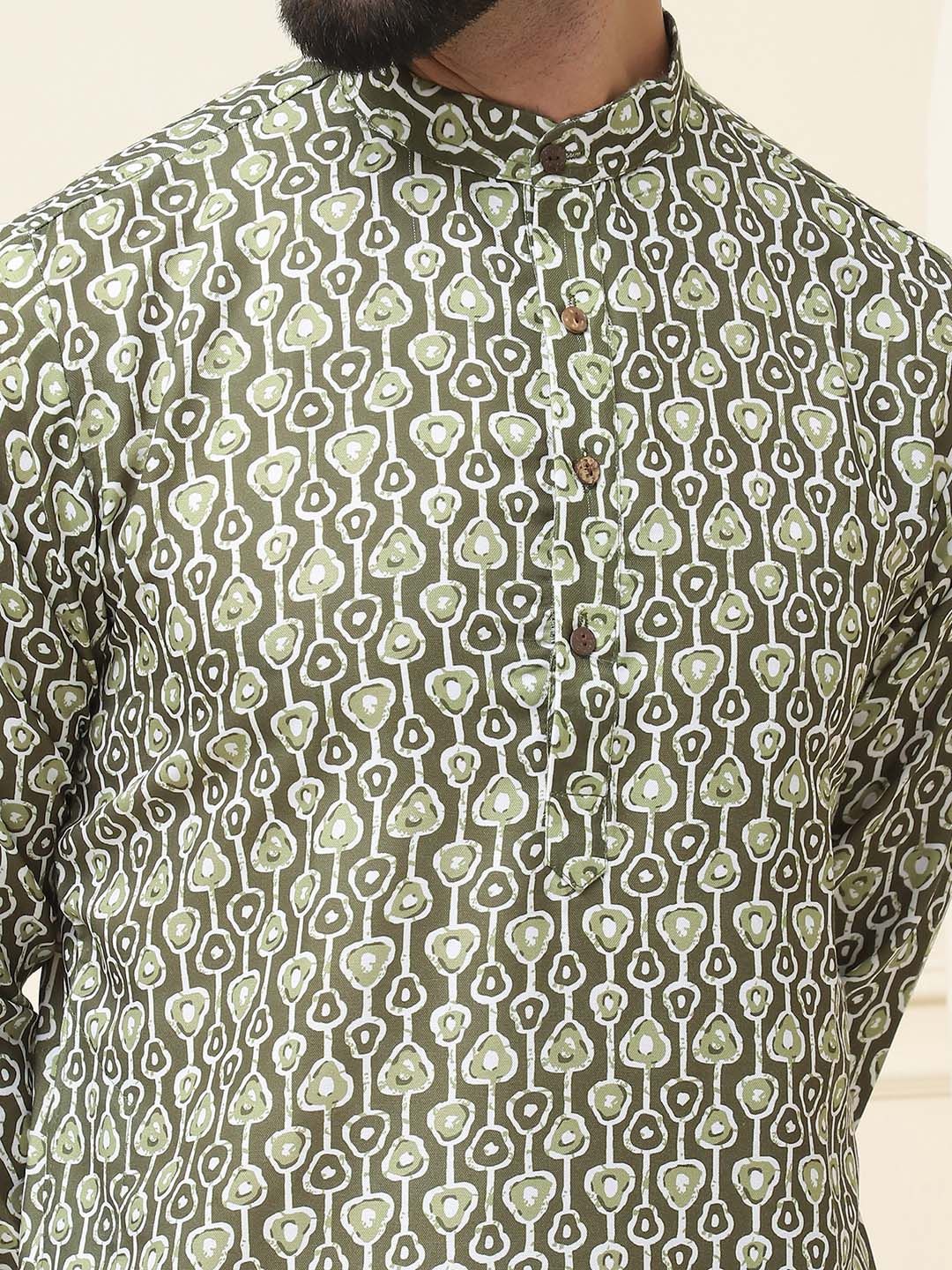 SOJANYA Ethnic Motifs Printed Pure Cotton Straight Kurta