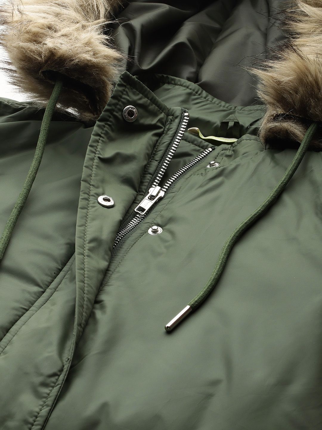 DressBerry Cinched Waist Hooded Jacket