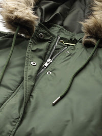 DressBerry Cinched Waist Hooded Jacket