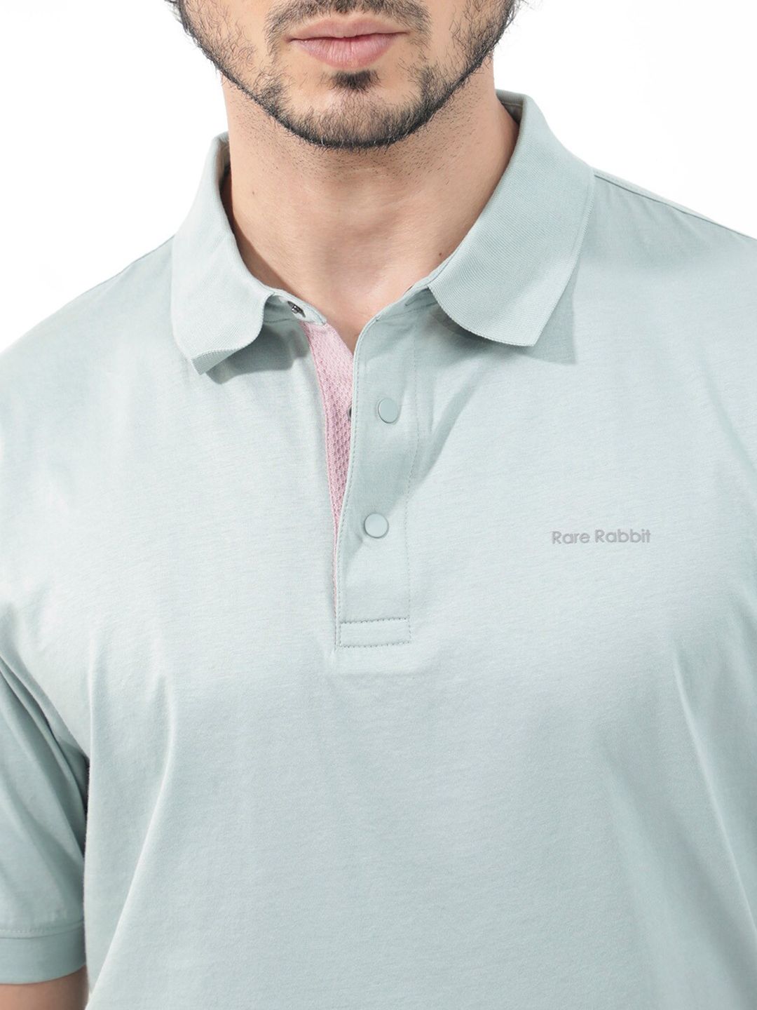 RARE RABBIT Men Keneth Regular Fit Polo Collar Tshirts