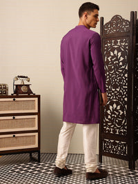 House of Pataudi Floral Embroidered Jashn Kurta