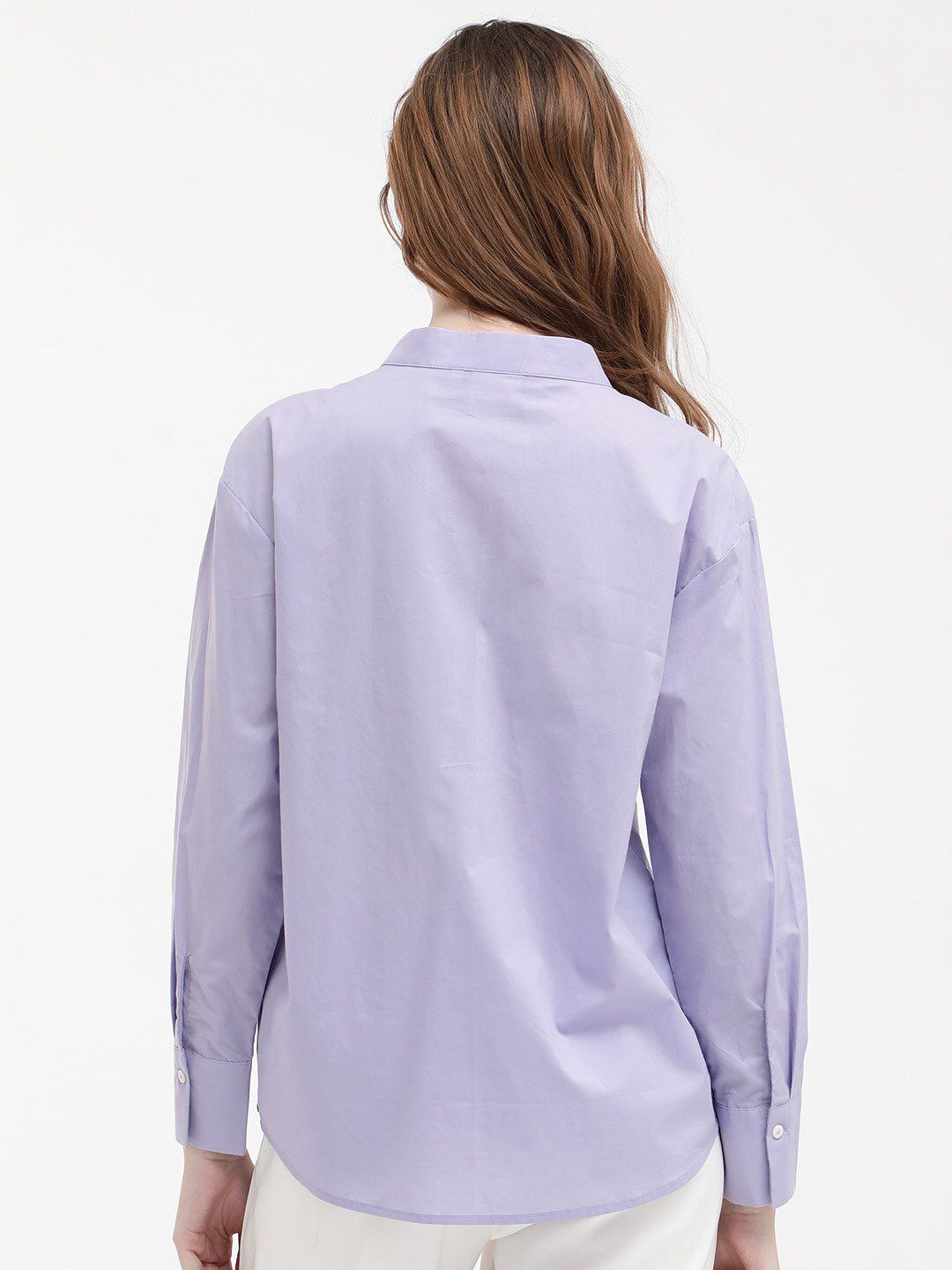 RAREISM Aytac Mandarin Collar Cuffed Sleeves Cotton Top