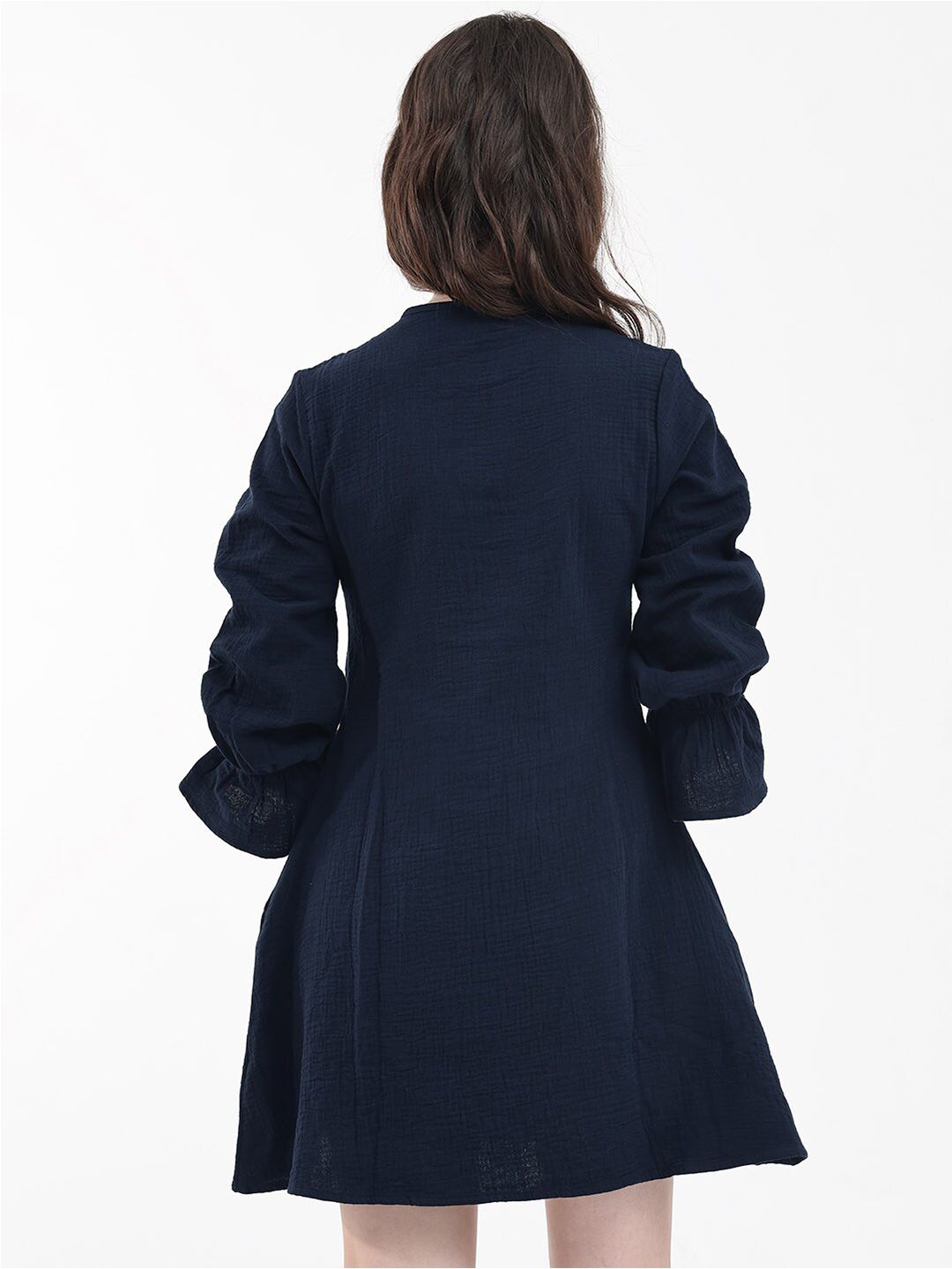 RAREISM Puff Sleeve A-Line Dress